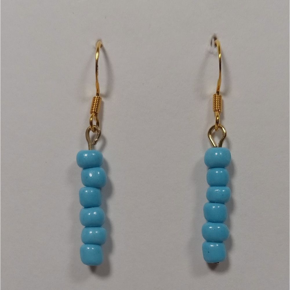 5/$25 Blue beaded earrings
